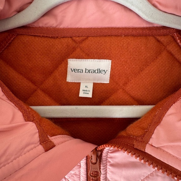 Vera Bradley Pink and Orange Quilted Jacket - Picture 3 of 4